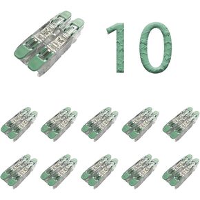 رافعة المكسرات مضمنة الربط الرابط | للموصلات الصلبة والمجدولة | 4- موصل بأذرع التشغيل | 20-12 أوغ | السكن الشفاف | غطاء نظيف | [صندوق مكون من 10 قطع] in Kuwait