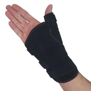 Thumb Spica Splint & Wrist Brace | Both a Wrist Splint and Thumb Splint to Support Sprains, Tendinosis, De Quervain's Tenosynovitis, Fractures | Trigger Thumb Brace for Carpal Tunnel (Left S/M)