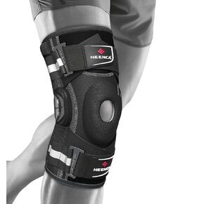 NEENCA Professional Knee Brace for Knee Pain, Hinged Knee Support with Patented X-Strap Fixing System, Medical for Pain Relief, Arthritis, Meniscus Tear, ACL, PCL, MCL, Runner, Sport -FSA/HSA Eligible