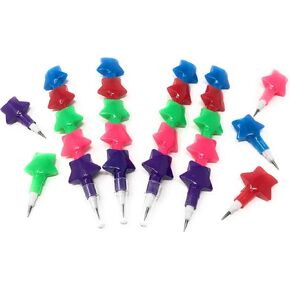 Funiverse 40 Bulk Star Stacking Pencil Bright Colored Assortment
