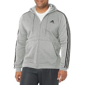 adidas Men's Essentials Fleece 3-Stripes Full-Zip Hoodie