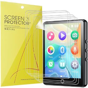 Compatible for Aohkh Mp3 Player Screen Protector, Lamshaw [6 Pack] Full Coverage TPU Clear Film Compatible for Aohkh 2.8" Full Touch Screen Mp3 Player, Oilsky D26 2.8" Full Touch Screen Mp3 Player (6 Pack)