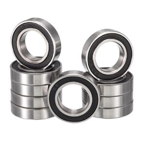 6806-2RS Deep Groove Ball Bearings, ID 30mm x OD 42mm x Width 7mm Double Rubber Sealed Ball Bearing Pre-Lubricated Chrome Steel Z2 Lever 10pcs