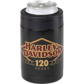 Harley-Davidson 120th Anniversary Logo Screw Top Can Cooler, Limited Edition