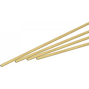 uxcell Brass Round Tube 1mm OD 0.25mm Wall Thickness 300mm Length Pipe Tubing 4 Pcs