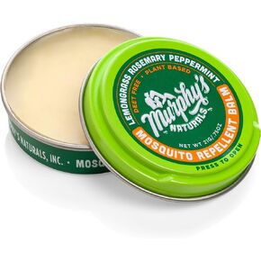 Murphy's Naturals Mosquito Repellent Balm | Plant Based, All Natural Ingredients | DEET Free | Travel/Pocket Size | 0.75 oz