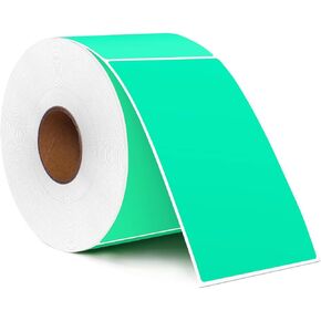 PARLAIM 3 X 5 Inch Rectangle Adhesive Color Coding Stickers,Square Inventory Label Stickers -500Per Dispenser Box (Fluorescent Green)