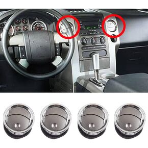 Dasbecan Dashboard Air Conditioning AC Heater Vent 4pcs Compatible with Ford F150 2004 2005 2006 2007 2008 Replaces # 8L3Z-19893-BA 8L3Z19893BA Black