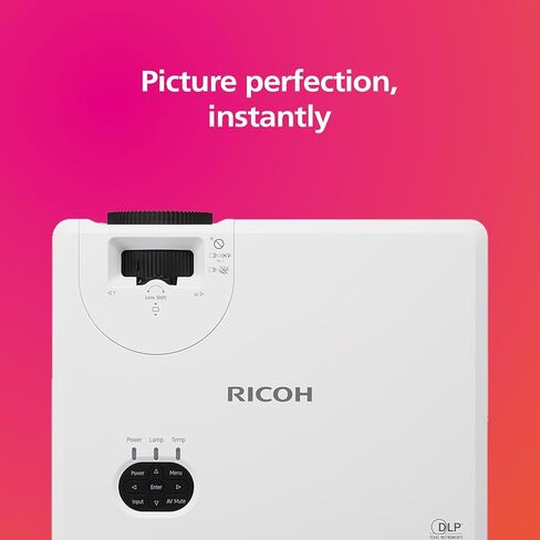 RICOH PJ WXL5860 Compact DLP Laser Projector | Bright 4,700 Lumens | Standard Throw | 30-300" Screen Size | Vertical Lens Shift | 360° Installation | Up to 20k hours | 2x 8W Stereo Speakers | 2x HDMI in Saudi Arabia