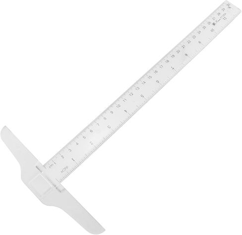 Plastic Transparent T Ruler T-Square 30cm / 12" Double Side Measuring T-Ruler in Saudi Arabia