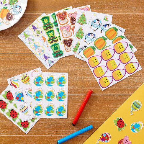 Eureka Planet Earth Extra Large Stickers for Kids and Teachers, Multicolor, 36 Pieces in Saudi Arabia