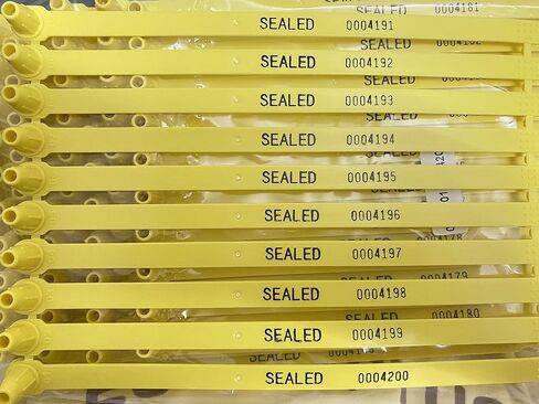 Red Tite-Lock Plastic Truck Door Seal (Package of 100) in Saudi Arabia