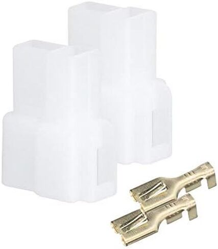 T-Type 2 Pin Way Electrical Automotive Wire Connector Male Female Socket Plug and Pin Header Crimp Wire Terminals Kit Fit for Kenwood in Saudi Arabia