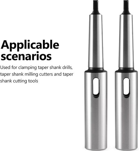 Morse Taper Extension Socket,Extension Sleeve with External and Internal Morse Tape,MT2‑MT2 Extension Collet,Morse Taper Adapter Reducing Drill Chuck Sleeve (MT2 Inside - MT3 Outside) in Saudi Arabia