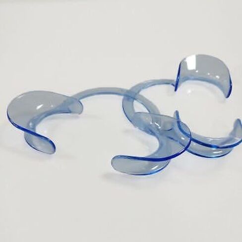 Autoclavable Dental Mouth Opeaner Intraoral Check C-Shape Cheek Retractor for Teeth Whitening and Funning Games 2pcs/pack (M for Pedo) in Saudi Arabia