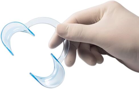 Autoclavable Dental Mouth Opeaner Intraoral Check C-Shape Cheek Retractor for Teeth Whitening and Funning Games 2pcs/pack (M for Pedo) in Saudi Arabia