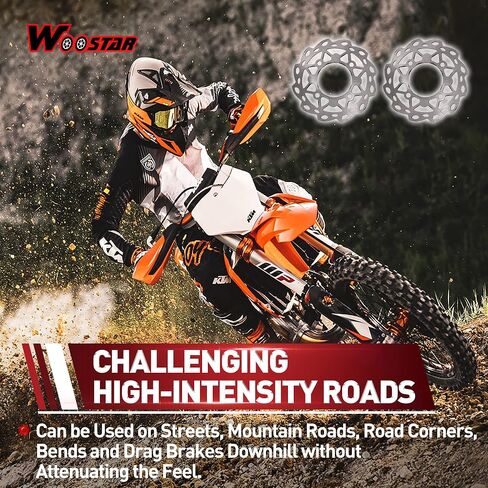 WOOSTAR 190 مللي متر مكبح قرصي لوحة 4-بولت تصاعد استبدال ل 110cc 125cc أبولو الترابية دراجة الطرق غير الممهدة in Saudi Arabia