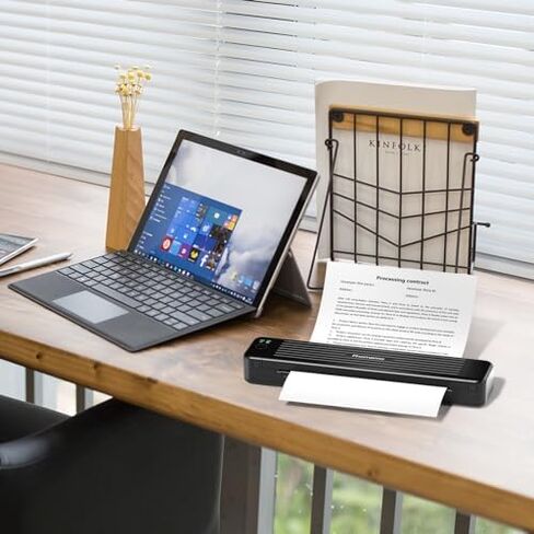 Phomemo Portable Printers Wireless for Travel, P831 Bluetooth Thermal Transfer Printer Support 8.5" X 11" US Letter/A4/A5/B5 Copy Paper, 300 DPI Mobile Inkless Printer for iOS, Android & Laptop in Kuwait