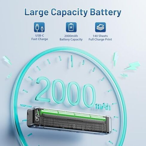 Phomemo Portable Printers Wireless for Travel, P831 Bluetooth Thermal Transfer Printer Support 8.5" X 11" US Letter/A4/A5/B5 Copy Paper, 300 DPI Mobile Inkless Printer for iOS, Android & Laptop in Kuwait