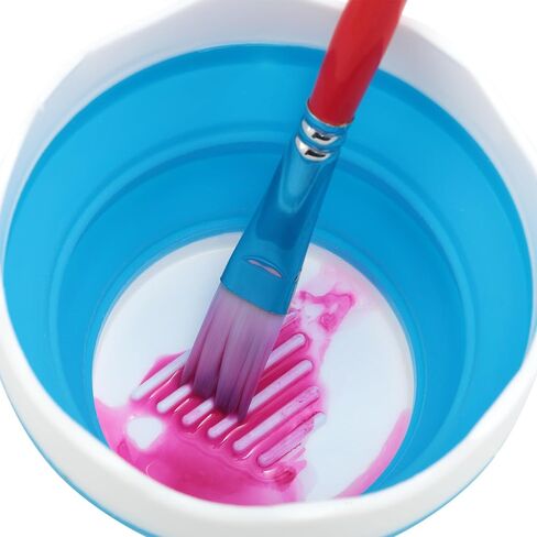 Creative Mark Collapsible Paint Brush Water Cup 10oz Capacity - Durable & Leak-Proof, Space-Saving Design, Ideal for Artists, Travel, Plein Air Painting, Mural Painters, Studio Use in Saudi Arabia