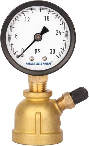 مجموعة قياس ضغط الغاز الفولاذية 2 بوصة من MEASUREMAN، وصلة FNPT 3/4 بوصة، 0-60 رطل لكل بوصة مربعة/كبا، دقة -3-2-3% in Saudi Arabia