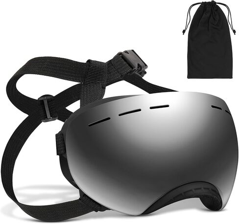 نظارات للكلاب، نظارات للكلاب من السلالات الكبيرة، نظارات شمسية للكلاب مع حزام قابل للتعديل للحماية من الأشعة فوق البنفسجية، حماية لعيون الكلاب مقاومة للرياح. in Kuwait