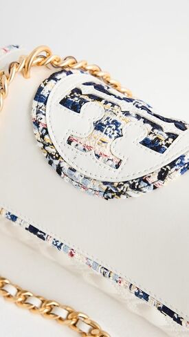 Tory Burch Women's Fleming Tweed Border Small Convertible Bag in Saudi Arabia