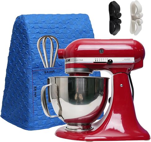 غطاء خلاط حامل لخلاط حامل KitchenAid، غطاء غبار مع عصا تنظيم سلك الجهاز، يناسب جميع نماذج رفع الرأس والوعاء من Cofun (أزرق) in Kuwait