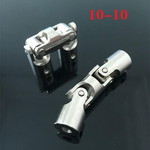 D14mm x L58mm I.D. Universal Steering Shaft U-Joint, Rotatable Three-Section Universal Steering Shaft Coupling Connector, Steering Coupler,8mm to 8mm in Saudi Arabia