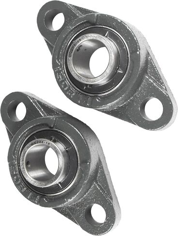 HQRP 4-Pack UCFL205-16 2-Bolt Flange Mounted Pillow Block Bearing 1-inch Bore, Solid Base, Self-Alignment in Saudi Arabia