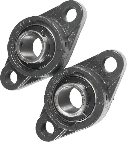 HQRP 4-Pack UCFL205-16 2-Bolt Flange Mounted Pillow Block Bearing 1-inch Bore, Solid Base, Self-Alignment in Saudi Arabia
