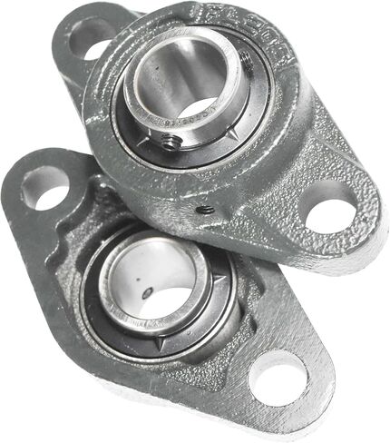 HQRP 4-Pack UCFL205-16 2-Bolt Flange Mounted Pillow Block Bearing 1-inch Bore, Solid Base, Self-Alignment in Saudi Arabia