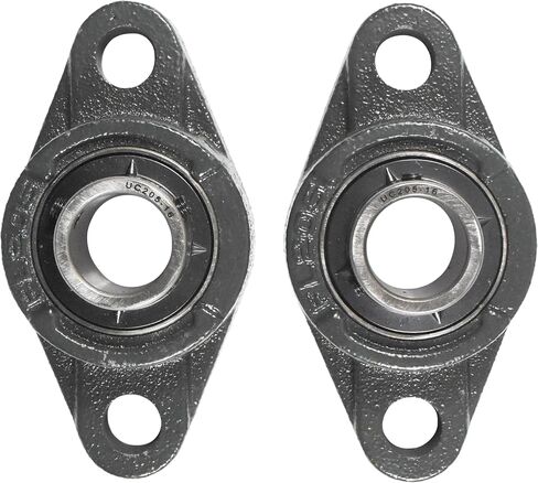 HQRP 4-Pack UCFL205-16 2-Bolt Flange Mounted Pillow Block Bearing 1-inch Bore, Solid Base, Self-Alignment in Saudi Arabia