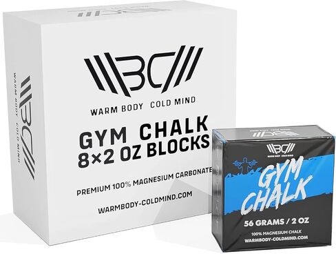 WARM BODY COLD MIND Premium Chalk Block for Weightlifting, Climbing, Pole Dancing (8 pcs) in Saudi Arabia