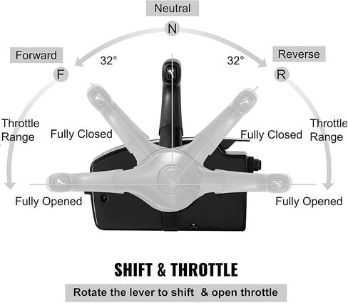 881170A15 Boat Motor Side Mount Remote Control Box with 8 Pin for Mercury Outboard Engine PT, Right Hand in Saudi Arabia