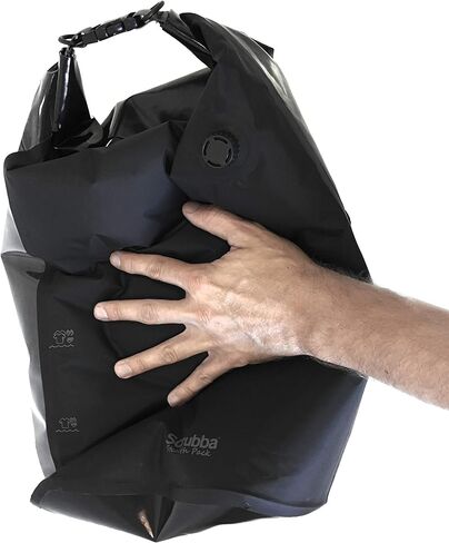 حزمة Scrubba Stealth Pack - حقيبة ظهر متعددة الوظائف - حقيبة ظهر مقاومة للطقس، غسالة محمولة، حقيبة ضغط جافة ودش للتخييم، الكل في واحد in Kuwait