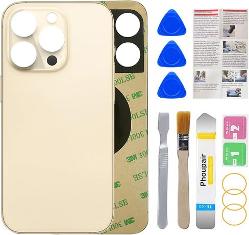 بديل الزجاج الخلفي الخلفي OEM لهاتف iPhone 14 Pro Max 6.7 بوصة مع مجموعة أدوات إصلاح احترافية (أرجواني غامق) in Kuwait