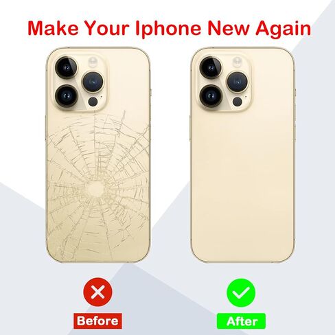 بديل الزجاج الخلفي الخلفي OEM لهاتف iPhone 14 Pro Max 6.7 بوصة مع مجموعة أدوات إصلاح احترافية (أرجواني غامق) in Kuwait