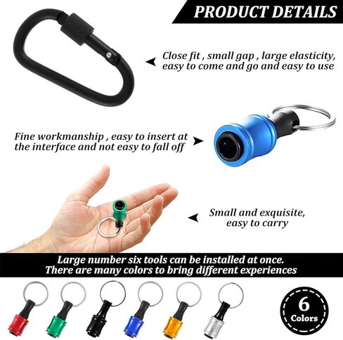18PCS 1/4 Inch Hex Shank Screwdriver Bits Holder for Impact Driver Drill Bit Keychain Extension Bar, Drill Fast Change Hand-held Bit Holder for Screwdrivers, Flexible Drill Bit Extension Set (18pcs) in Saudi Arabia