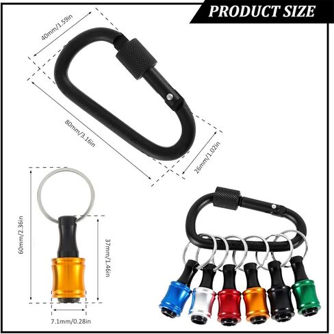 18PCS 1/4 Inch Hex Shank Screwdriver Bits Holder for Impact Driver Drill Bit Keychain Extension Bar, Drill Fast Change Hand-held Bit Holder for Screwdrivers, Flexible Drill Bit Extension Set (18pcs) in Saudi Arabia