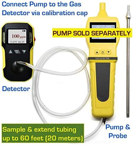 كاشف غاز سيانيد الهيدروجين (HCN) بواسطة الطب الشرعي | الولايات المتحدة الأمريكية NIST المعايرة والشهادة | شحن يو اس بي | إنذارات الصوت والضوء والاهتزاز | 0-50 جزء في المليون من حمض الهيدروكلوريك | in Kuwait