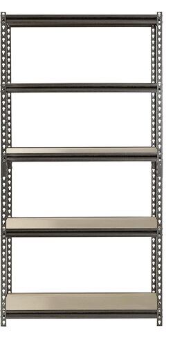 رف العضلات UR361872PB5PAZ-SV رف تخزين فولاذي باللون الفضي، 5 أرفف قابلة للتعديل، سعة 4000 رطل، ارتفاع 72 بوصة × عرض 36 بوصة × عمق 18 بوصة in Kuwait