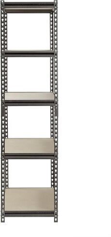 رف العضلات UR361872PB5PAZ-SV رف تخزين فولاذي باللون الفضي، 5 أرفف قابلة للتعديل، سعة 4000 رطل، ارتفاع 72 بوصة × عرض 36 بوصة × عمق 18 بوصة in Kuwait