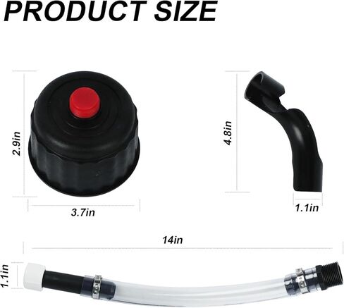 خرطوم إبريق الوقود مع غطاء وقود السباق لإبريق الوقود Vp Racing، وأباريق Jegs، وأباريق LC2، وأباريق الوقود Scribner، وتصميم مرشح مطور in Kuwait