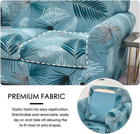 FORCHEER Loveseat Covers for 2 Cushion Couch Covers 3 Piece Stretch Sofa Cover for 2 Cushion Couch Covers Bohemia Style Printed Loveseat Slipcover Washable Furniture Protector (Loveseat, Styles 1) in Saudi Arabia