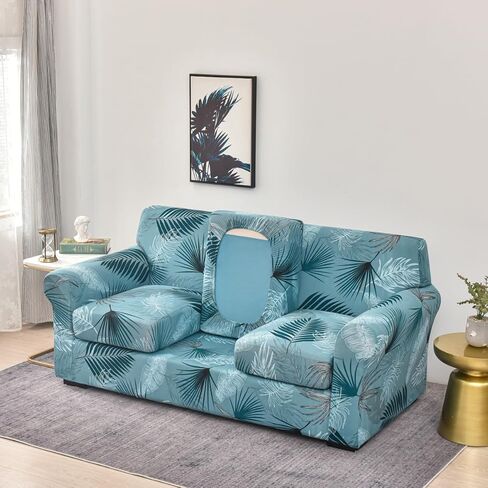 FORCHEER Loveseat Covers for 2 Cushion Couch Covers 3 Piece Stretch Sofa Cover for 2 Cushion Couch Covers Bohemia Style Printed Loveseat Slipcover Washable Furniture Protector (Loveseat, Styles 1) in Saudi Arabia