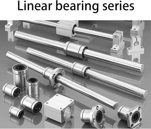 Linear Ball Bearings, LM12LUU 12mm Bore Longer Linear Motion Bushing Double Side Rubber Sealed Rod Liner Shaft Parts for CNC Machine 3D Printer 4 Pack in Saudi Arabia