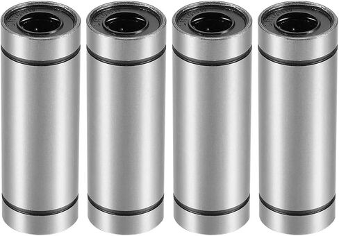 Linear Ball Bearings, LM12LUU 12mm Bore Longer Linear Motion Bushing Double Side Rubber Sealed Rod Liner Shaft Parts for CNC Machine 3D Printer 4 Pack in Saudi Arabia