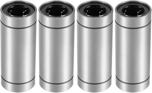 Linear Ball Bearings, LM12LUU 12mm Bore Longer Linear Motion Bushing Double Side Rubber Sealed Rod Liner Shaft Parts for CNC Machine 3D Printer 4 Pack in Saudi Arabia