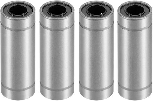 Linear Ball Bearings, LM12LUU 12mm Bore Longer Linear Motion Bushing Double Side Rubber Sealed Rod Liner Shaft Parts for CNC Machine 3D Printer 4 Pack in Saudi Arabia